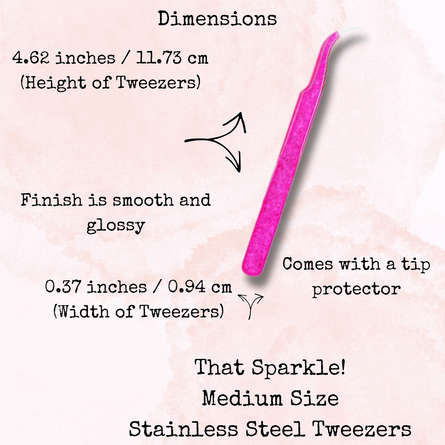 That Sparkle! - Stainless Steel Tweezers - Medium Size - Planner Accessories - Tools