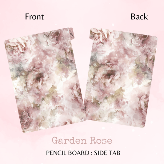 Garden Rose - Pencil Board - Side Tab - Dashboard - Stationery - Planning Accessory - Watercolour