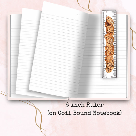 Chocolate Chip Cookie - 6 Inch Ruler - Planner Supplies - Watercolour