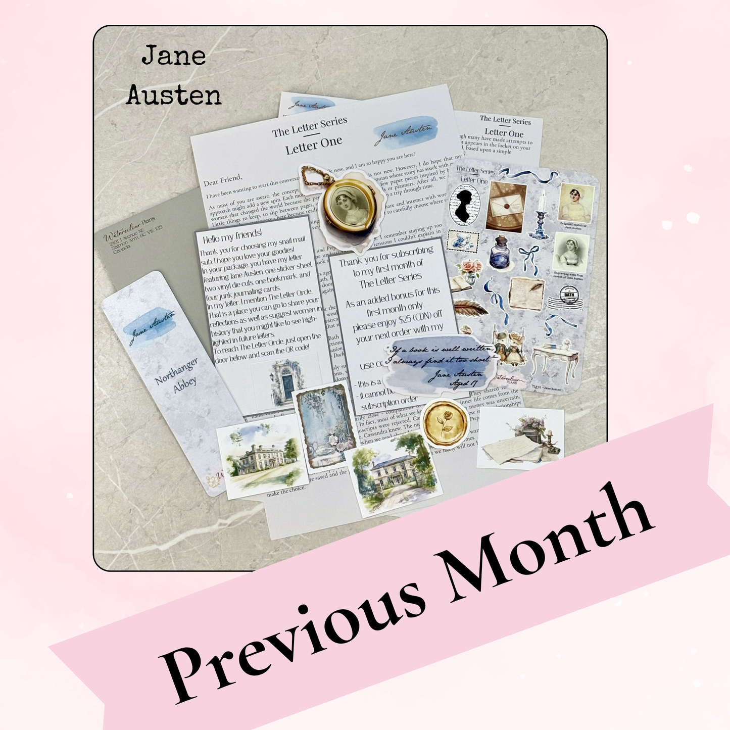 The Letter Series - Letter Four - Featured Woman to be Revealed - Monthly Subscription
