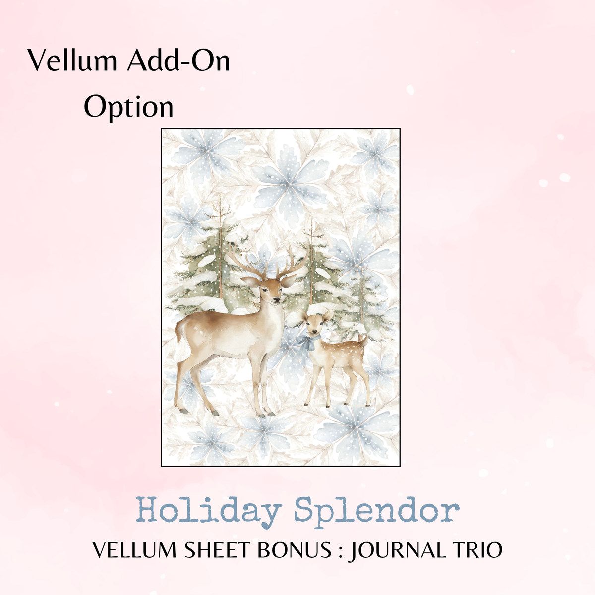 Holiday Splendor - Journal Trio - Journal and Planner Stickers - Stationery - Watercolour