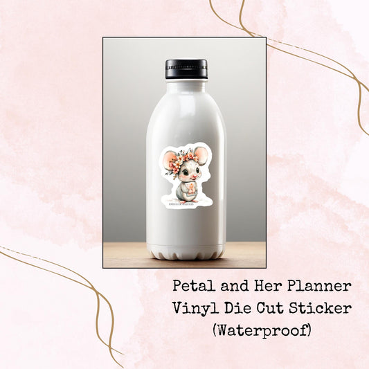Petal and her Planner - Vinyl Die Cut - Waterproof Stickers