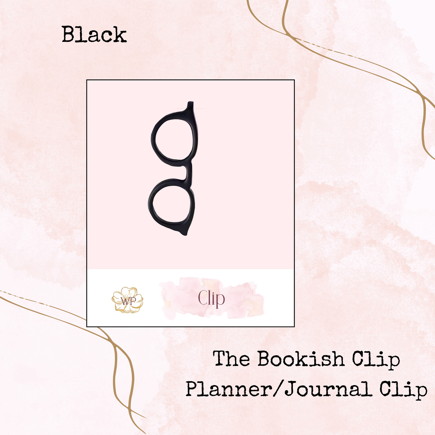 The Bookish Clip - Eyeglass Clip - Planner and Journal Accessory - Stationery