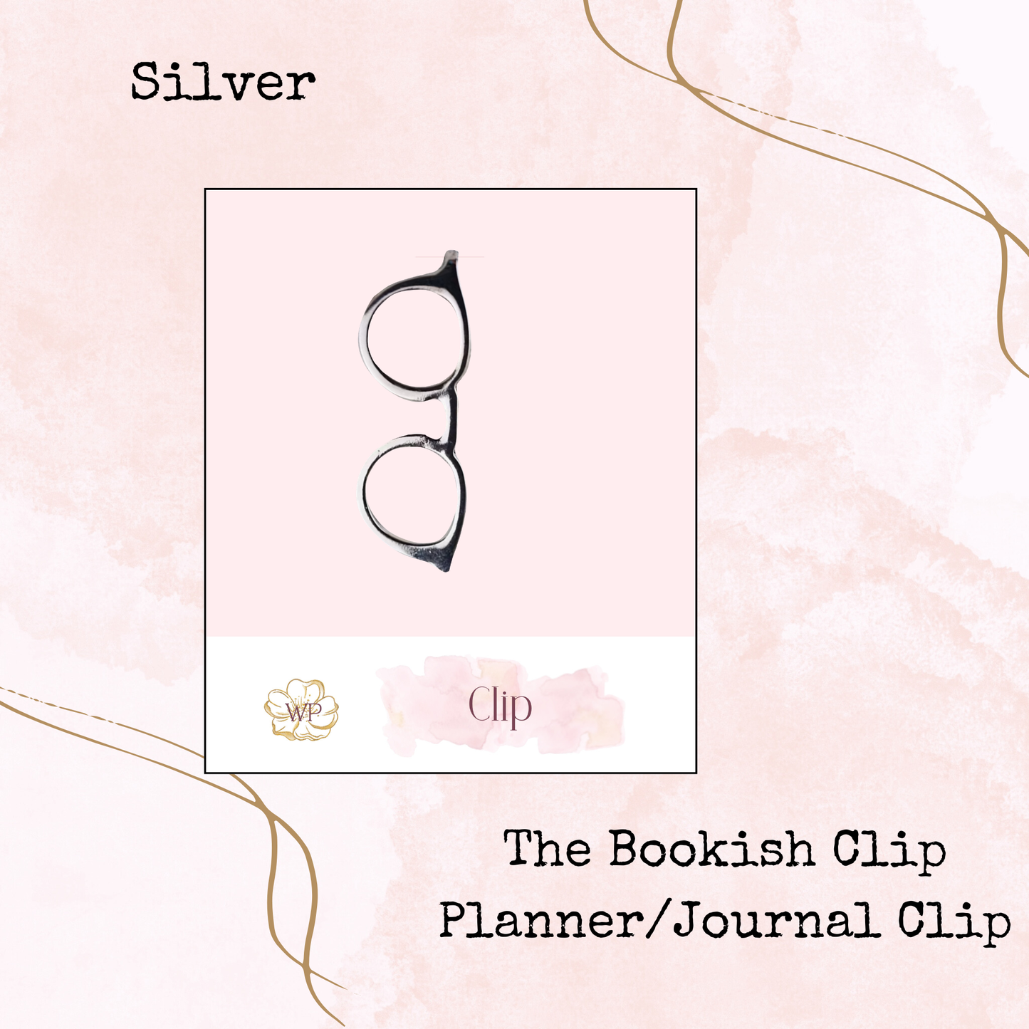 The Bookish Clip - Eyeglass Clip - Planner and Journal Accessory - Stationery
