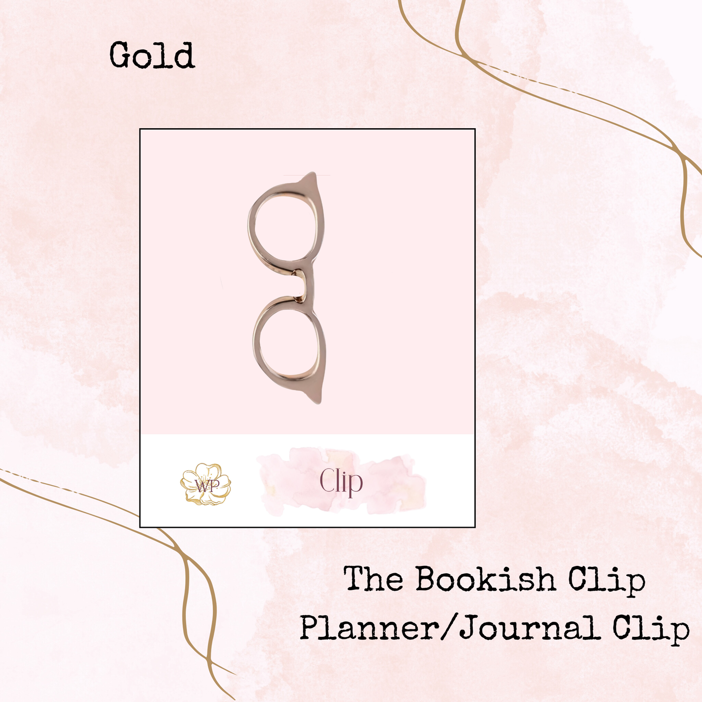 The Bookish Clip - Eyeglass Clip - Planner and Journal Accessory - Stationery