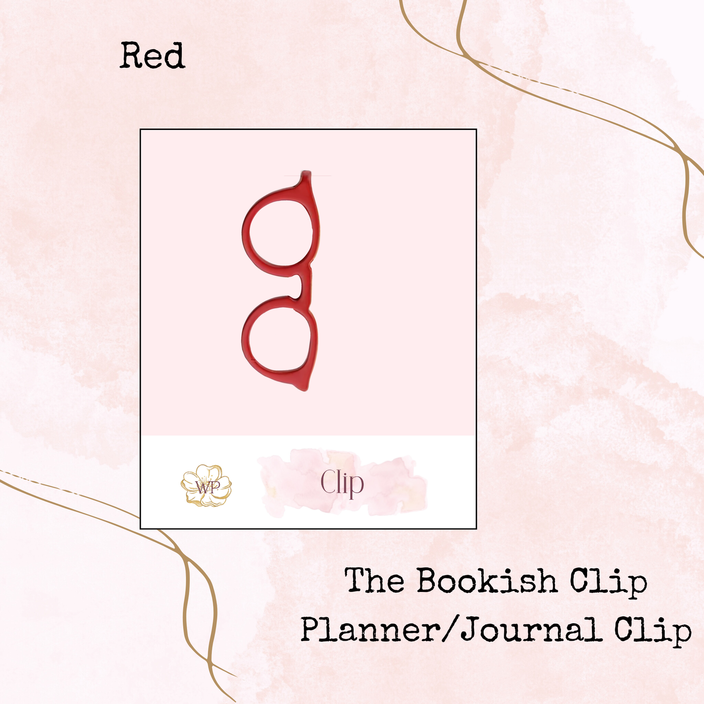 The Bookish Clip - Eyeglass Clip - Planner and Journal Accessory - Stationery
