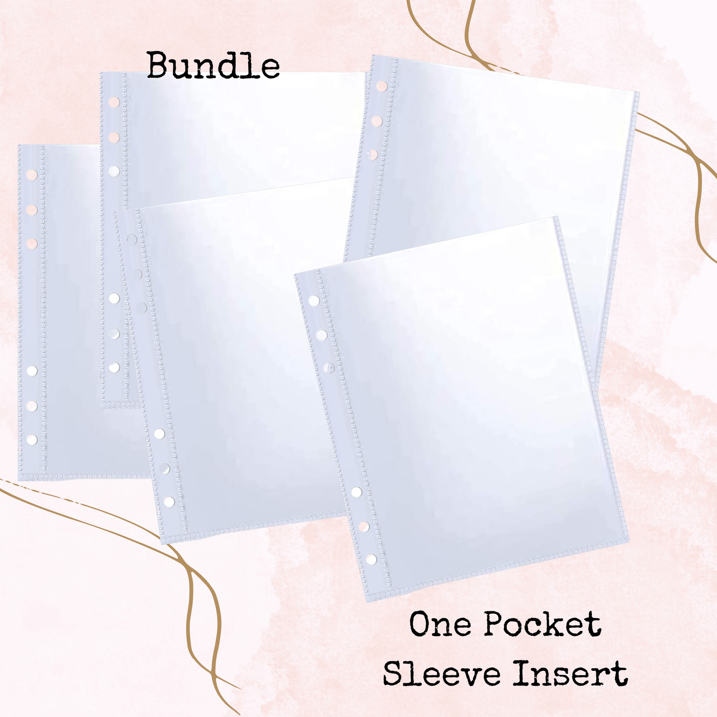 Binder Insert - Pocket Sleeve - One Pocket - A5 - Planner and Journal Accessory