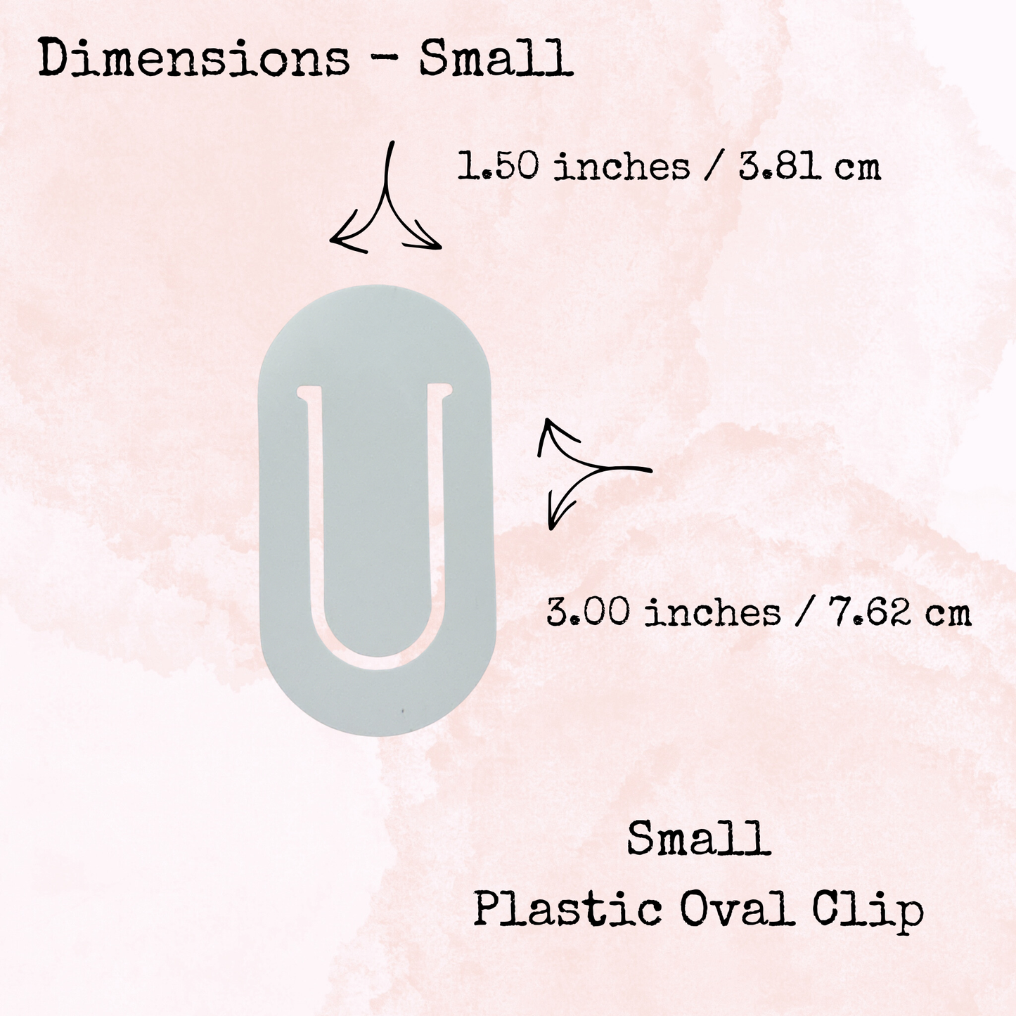 Mouse Tales - Oval Shaped Clip - Small Size - Page Marker - Stationery - Watercolour