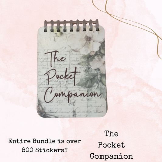 The Pocket Companion - Base Pack - Script Sticker Sheets - Mini Size - Stationery - Watercolour