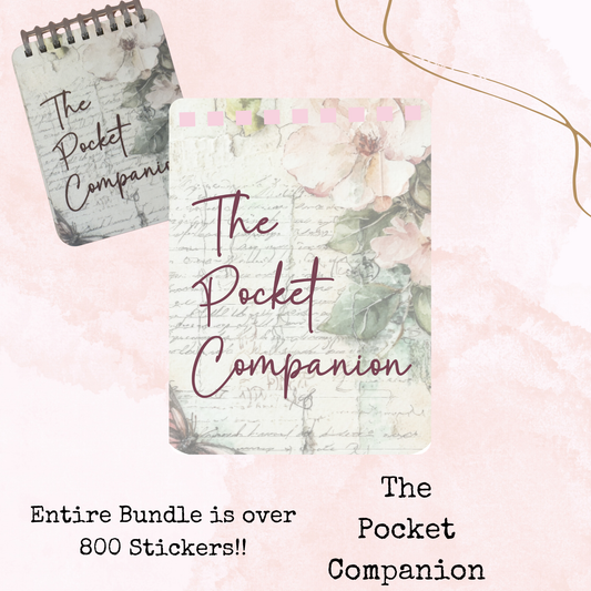 The Pocket Companion - Base Pack - Mini Scripts - Sticker Sheets - Stationery - Watercolour