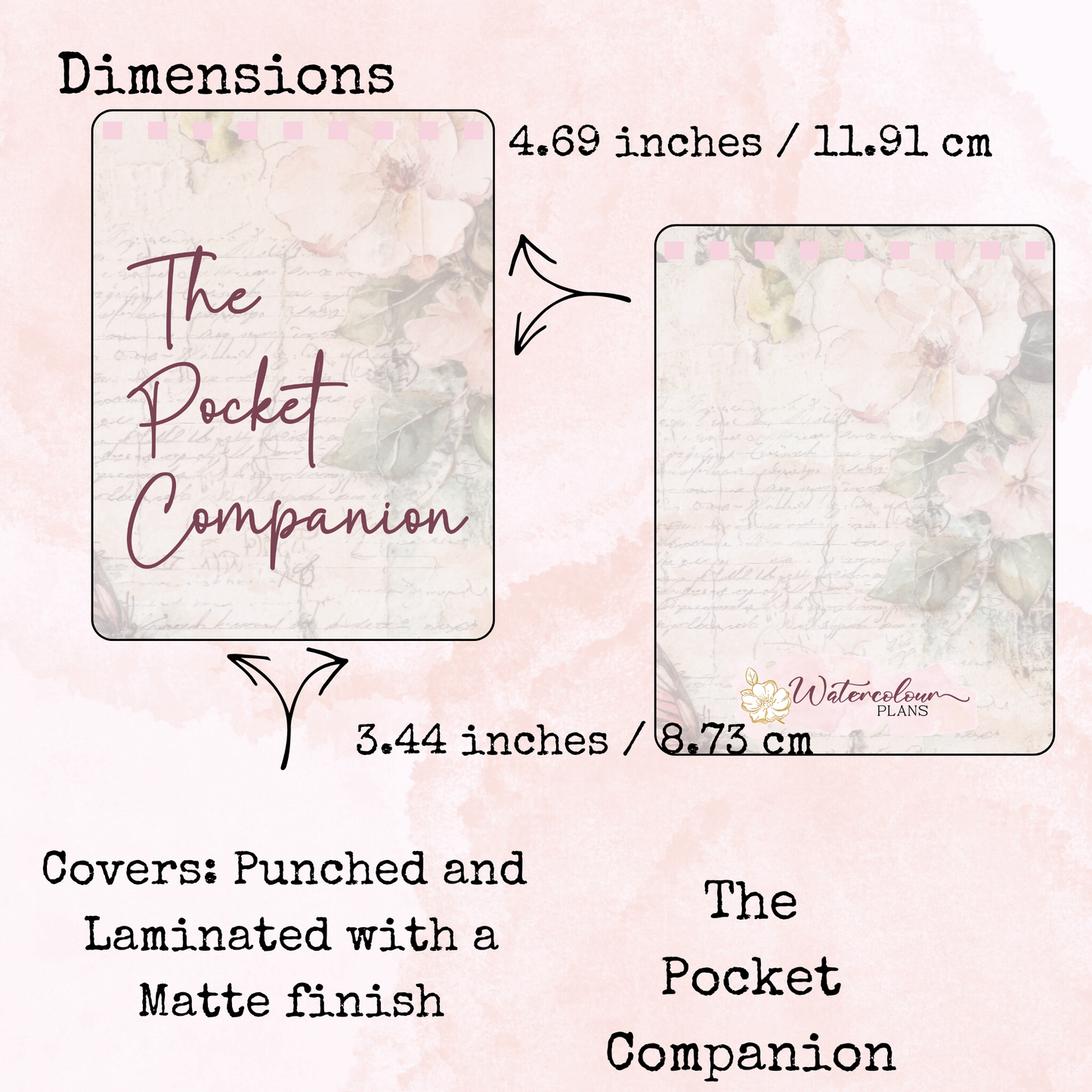 The Pocket Companion - Base Pack - Script Sticker Sheets - Mini Size - Stationery - Watercolour