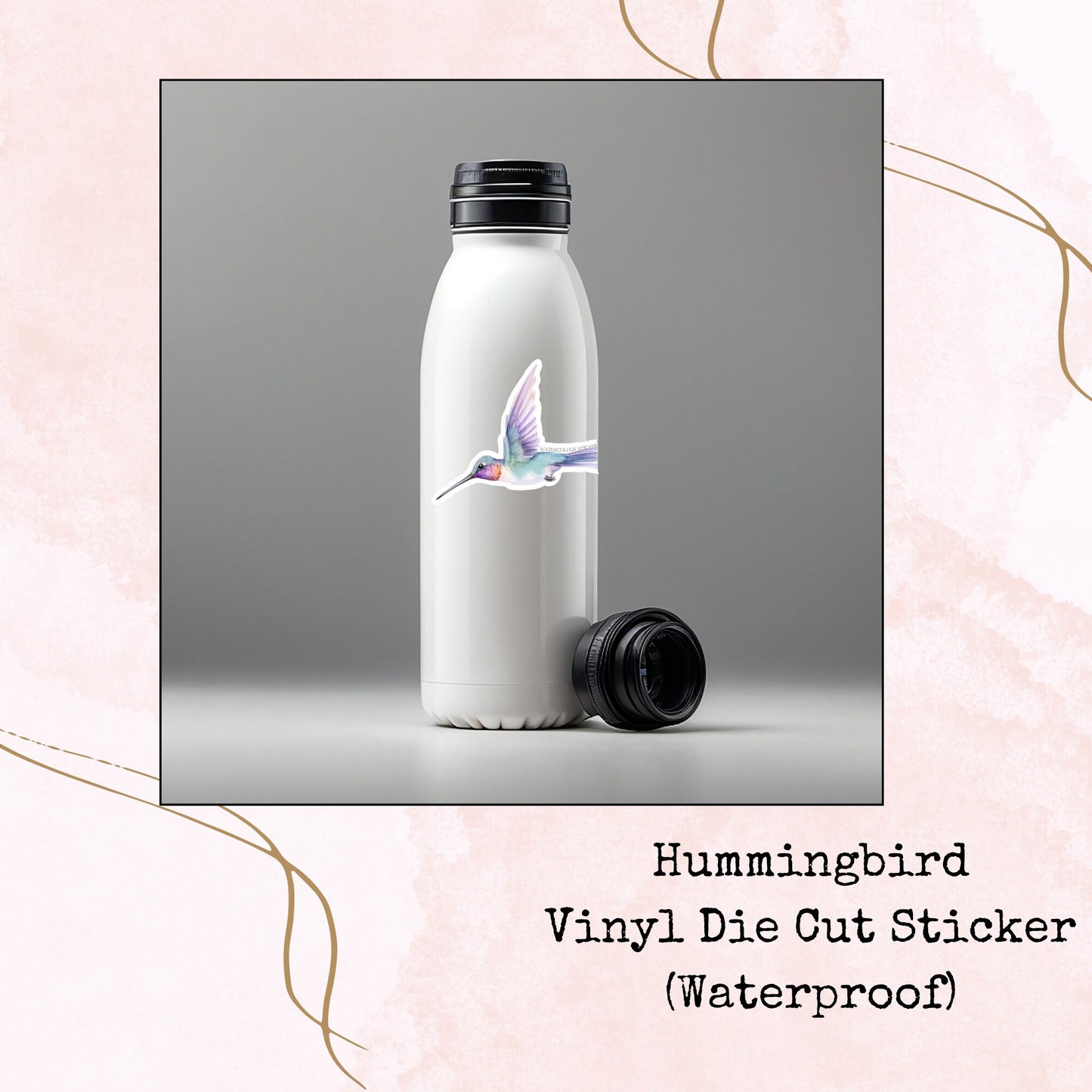 Hummingbird - Vinyl Die Cut - Waterproof Stickers
