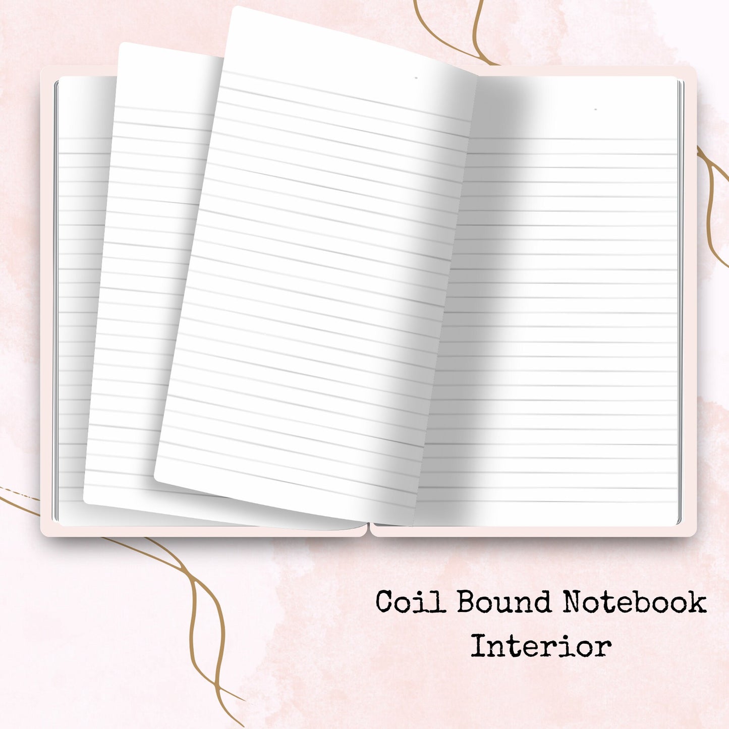 Cherry Blossoms - Notebook - Lined Paper - Stationery - Watercolour