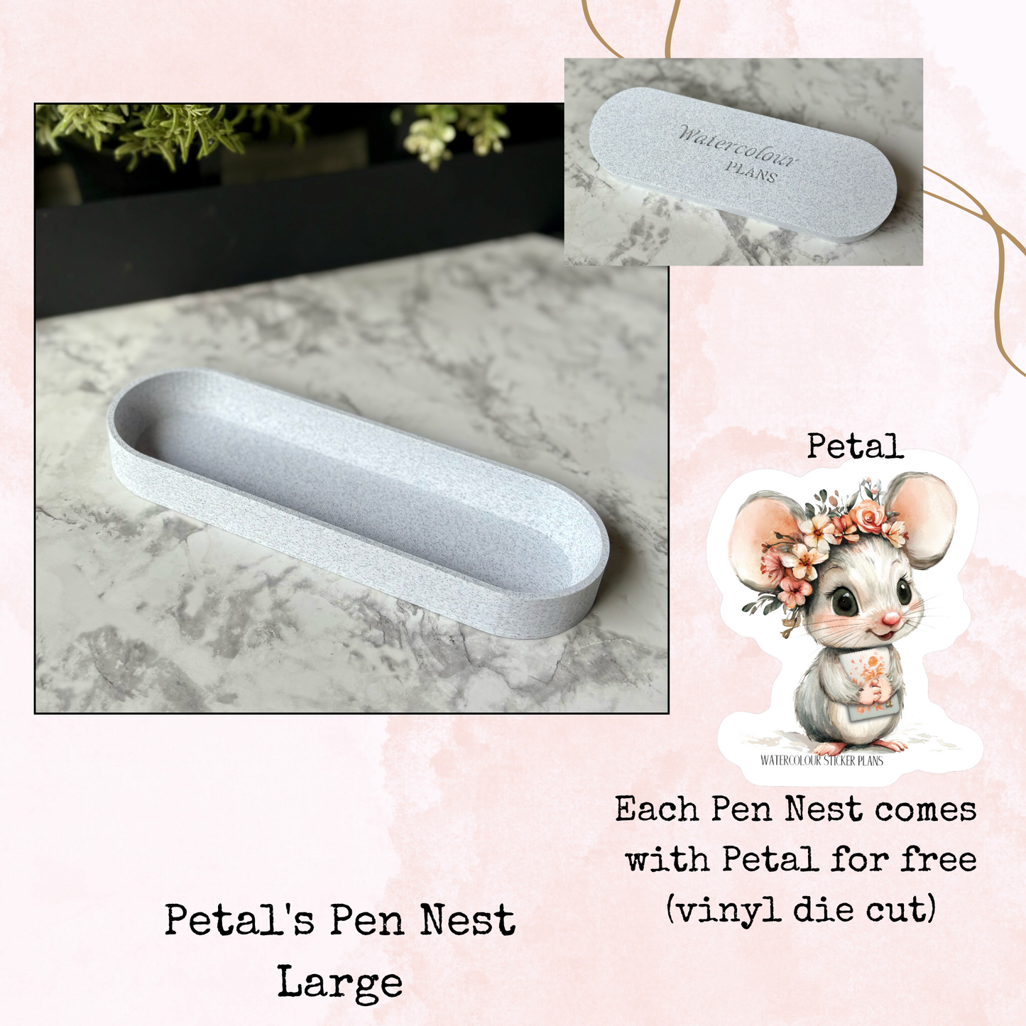 Petal's Pen Nest - Large Pen Holder – Desk Organizer
