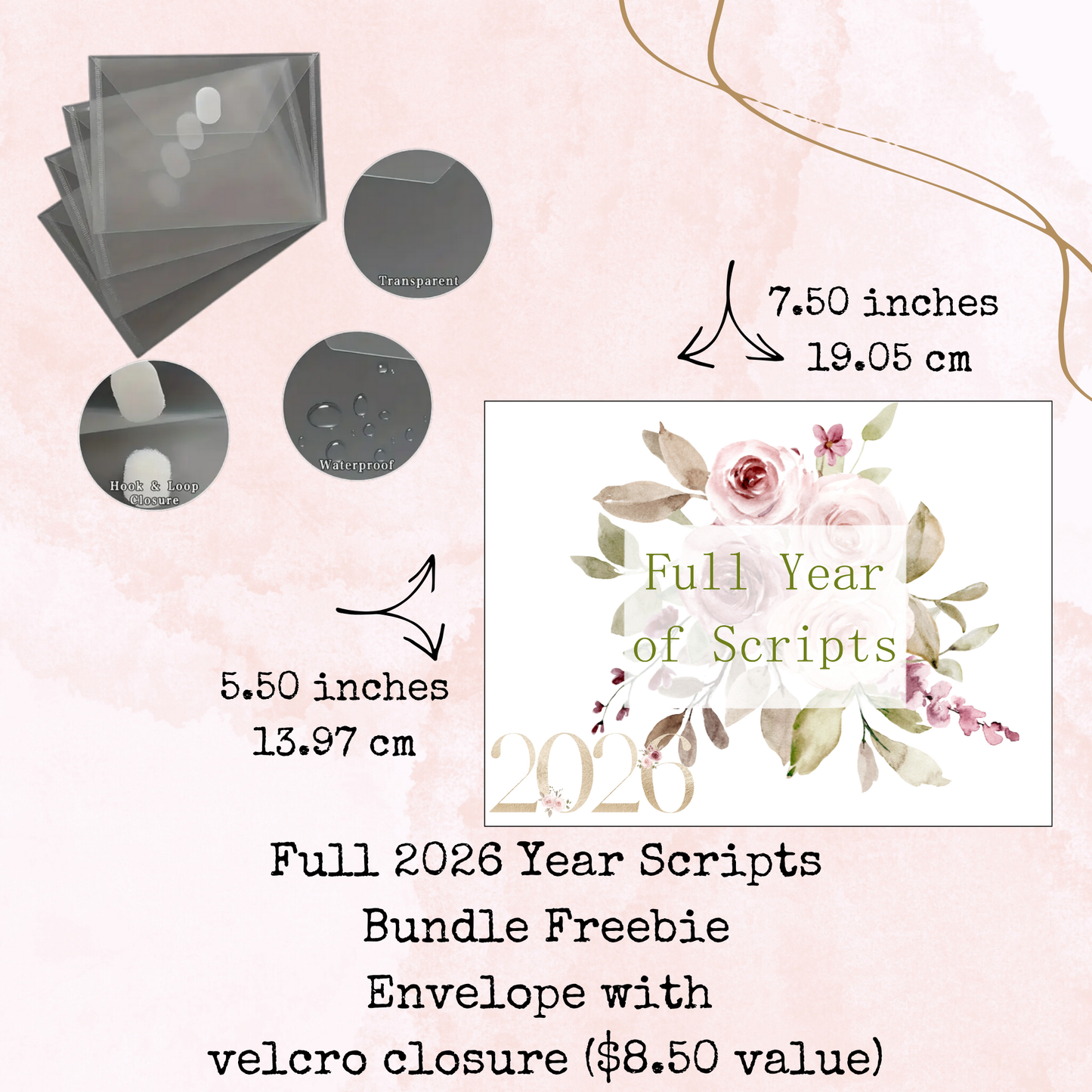Full Year of Scripts Bundle - 2026 - Script Stickers - Days Weeks Months - Stationery