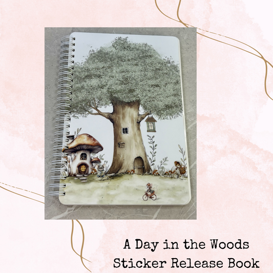 A Day in the Woods - Sticker Release Book - Planner and Journal Accessory - Stationery - Watercolour