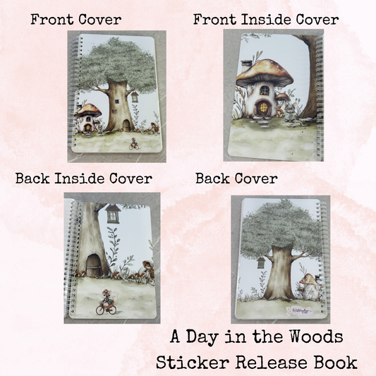 A Day in the Woods - Sticker Release Book - Planner and Journal Accessory - Stationery - Watercolour