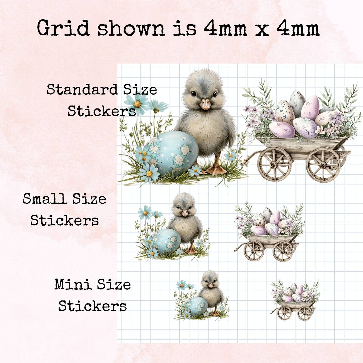 Easter Eggscapade - Small Size - Planner and Journal Stickers - Stationery - Watercolour