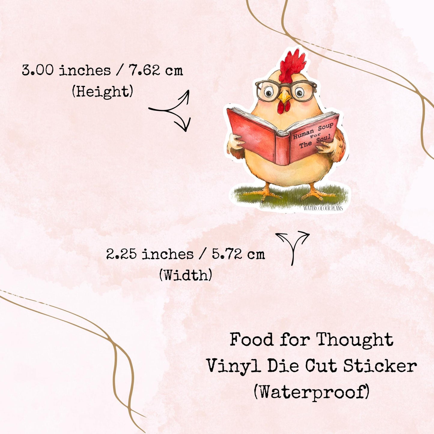 Food for Thought - Vinyl Die Cut - Waterproof Stickers