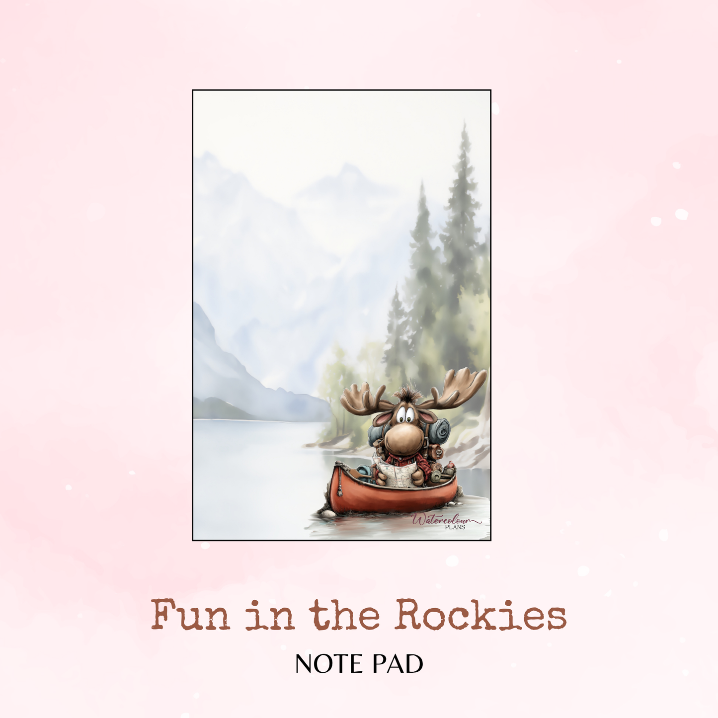 Fun in the Rockies - Note Pad - Stationery - Watercolour