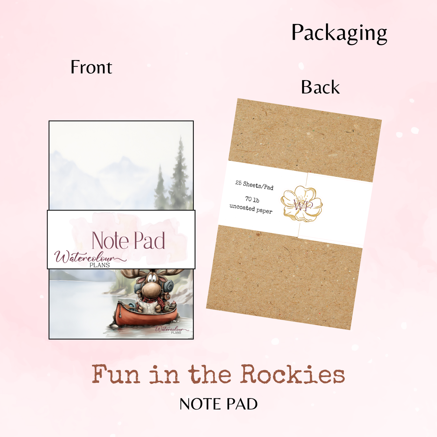 Fun in the Rockies - Note Pad - Stationery - Watercolour