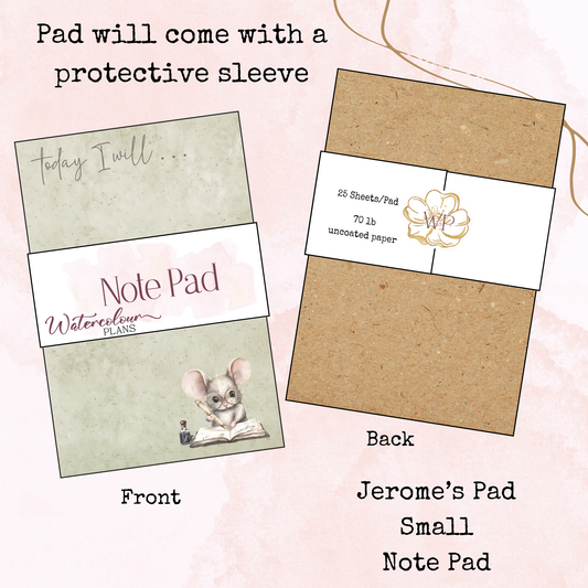 Jerome's Pad - Note Pad - Stationery - Watercolour