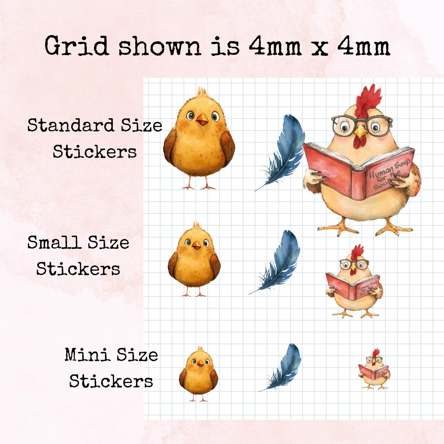 Feathered Friends - Standard Size - Planner and Journal Stickers - Stationery - Watercolour
