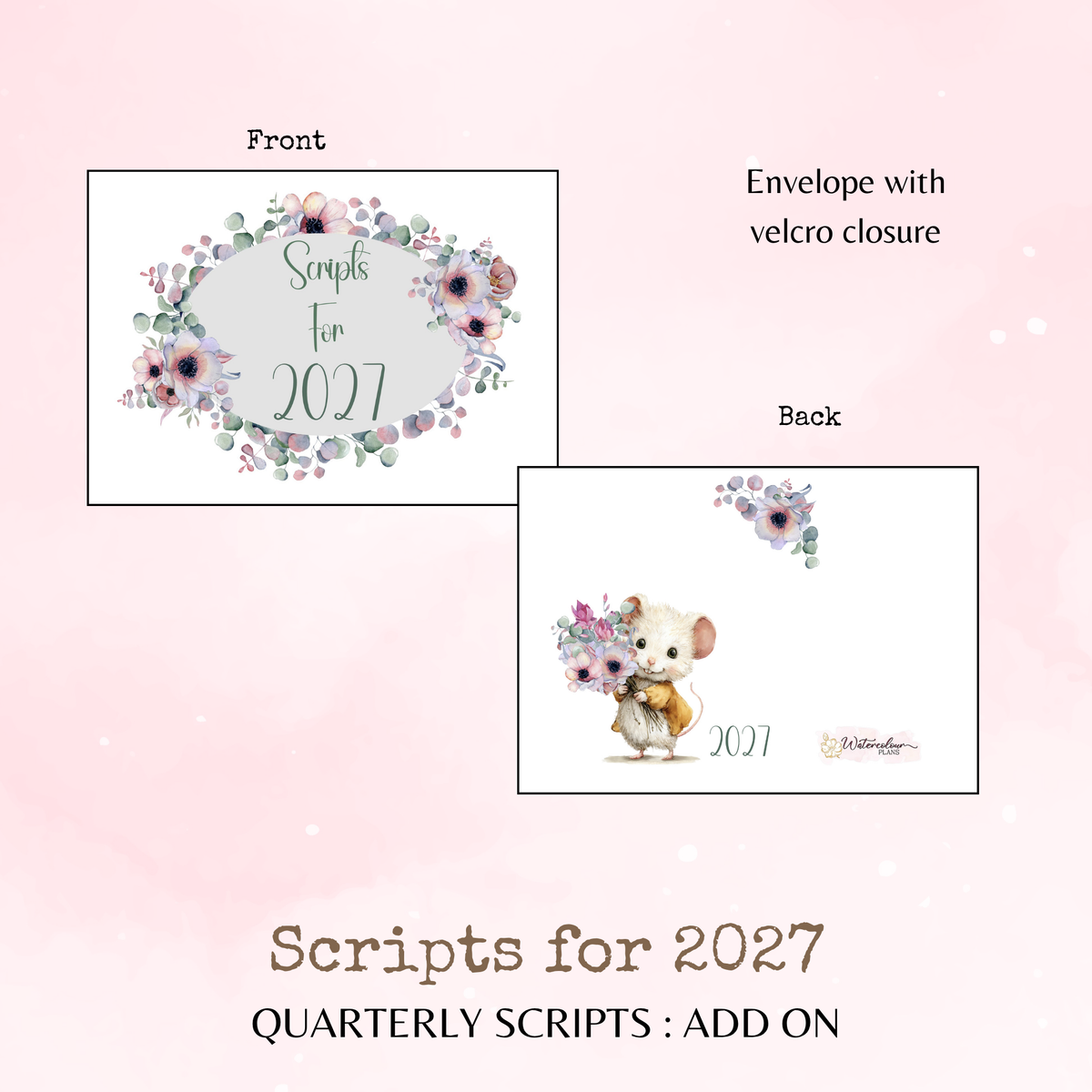 First Quarter Bundle - 2027 - Script Stickers - Days Weeks Months - Stationery