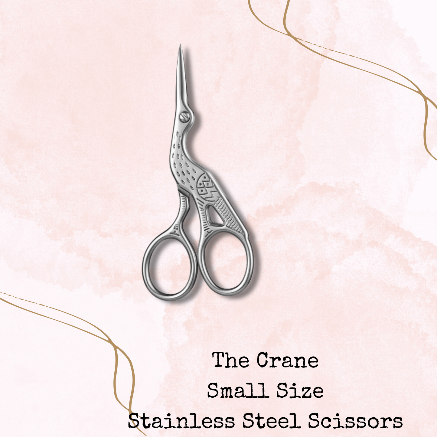 The Crane - Stainless Steel Scissors - Small Size - Planner Accessories - Tools