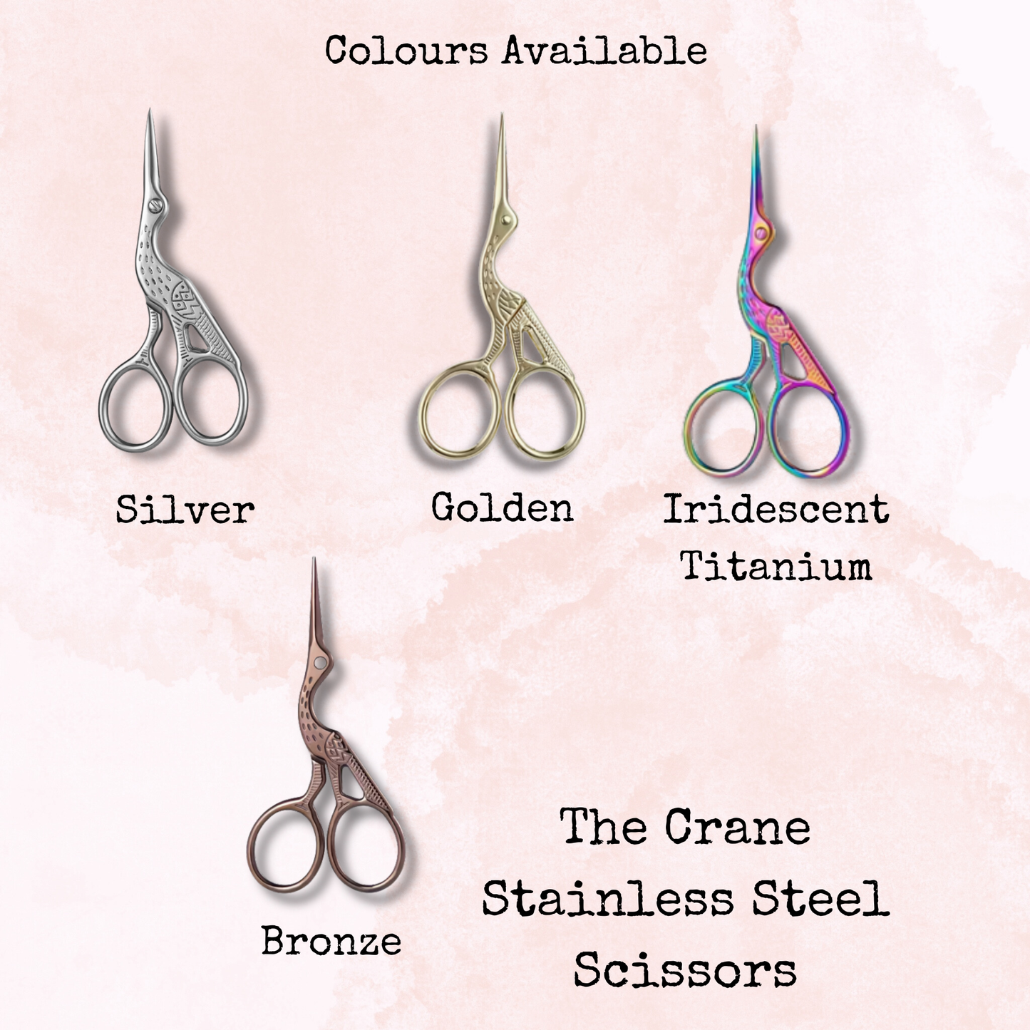 The Crane - Stainless Steel Scissors - Small Size - Planner Accessories - Tools