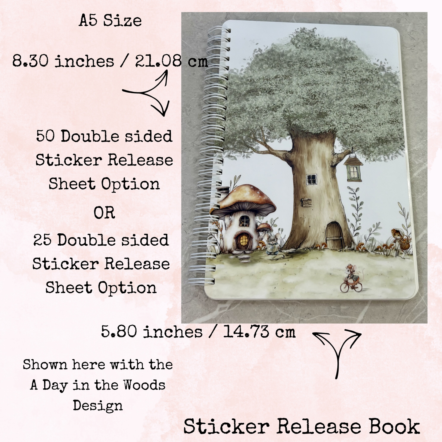 My Sticker Garden - Lavender Meadows - Sticker Release Book - Planner and Journal Accessory - Stationery - Watercolour