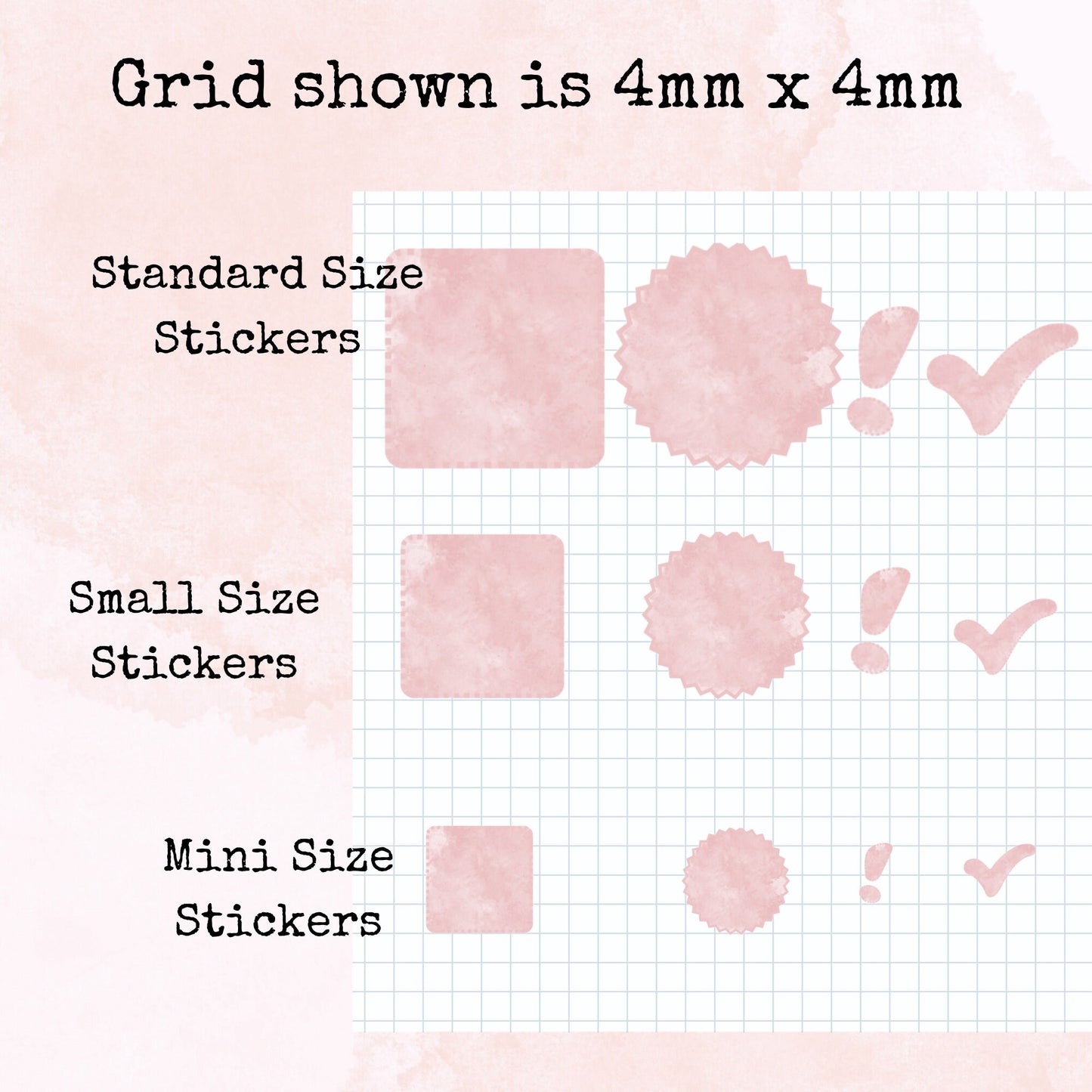 Busy Boxes - Mini Size - Planner and Journal Stickers - Stationery - Watercolour
