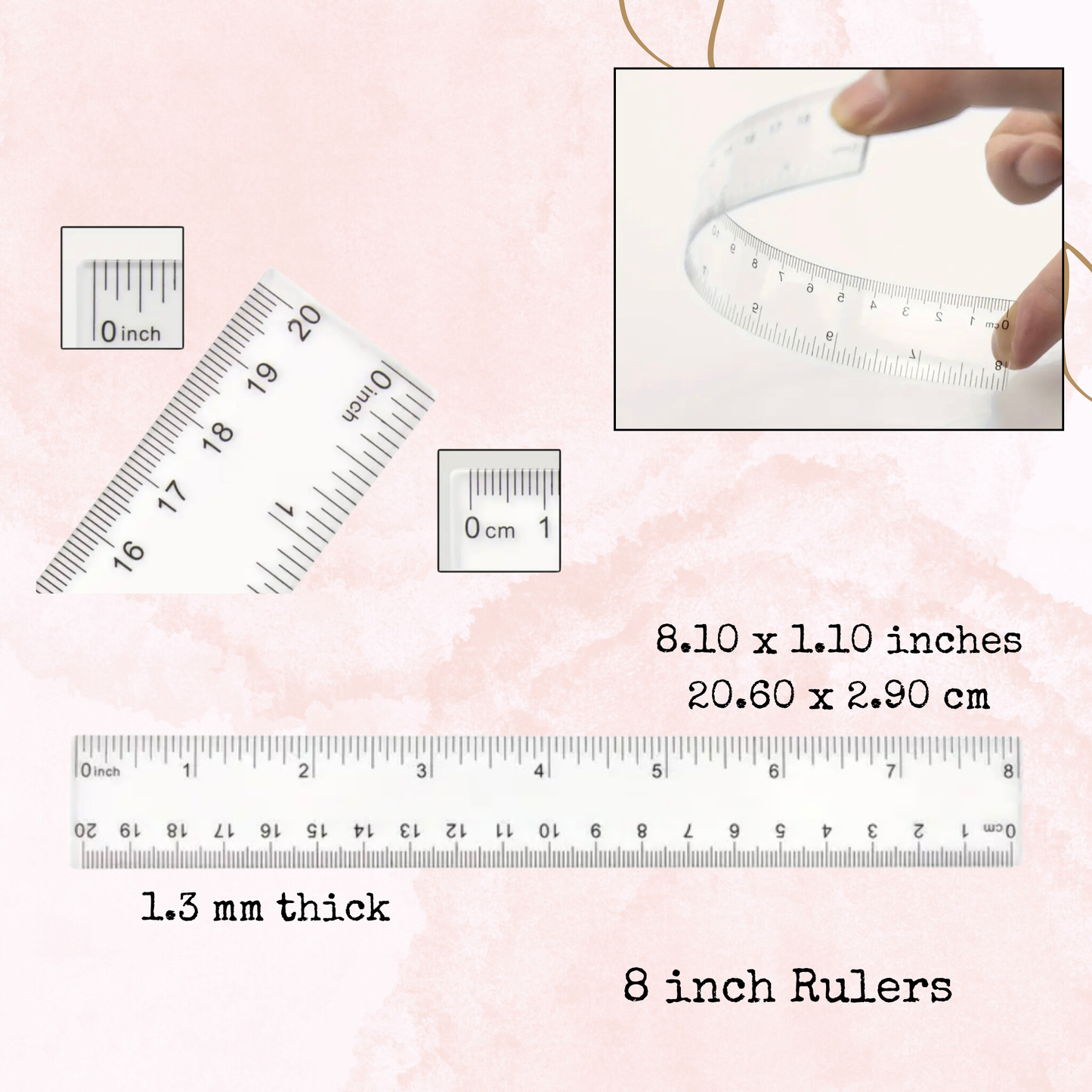 The Singing Birds - 8 Inch Ruler - Planner Supplies - Watercolour