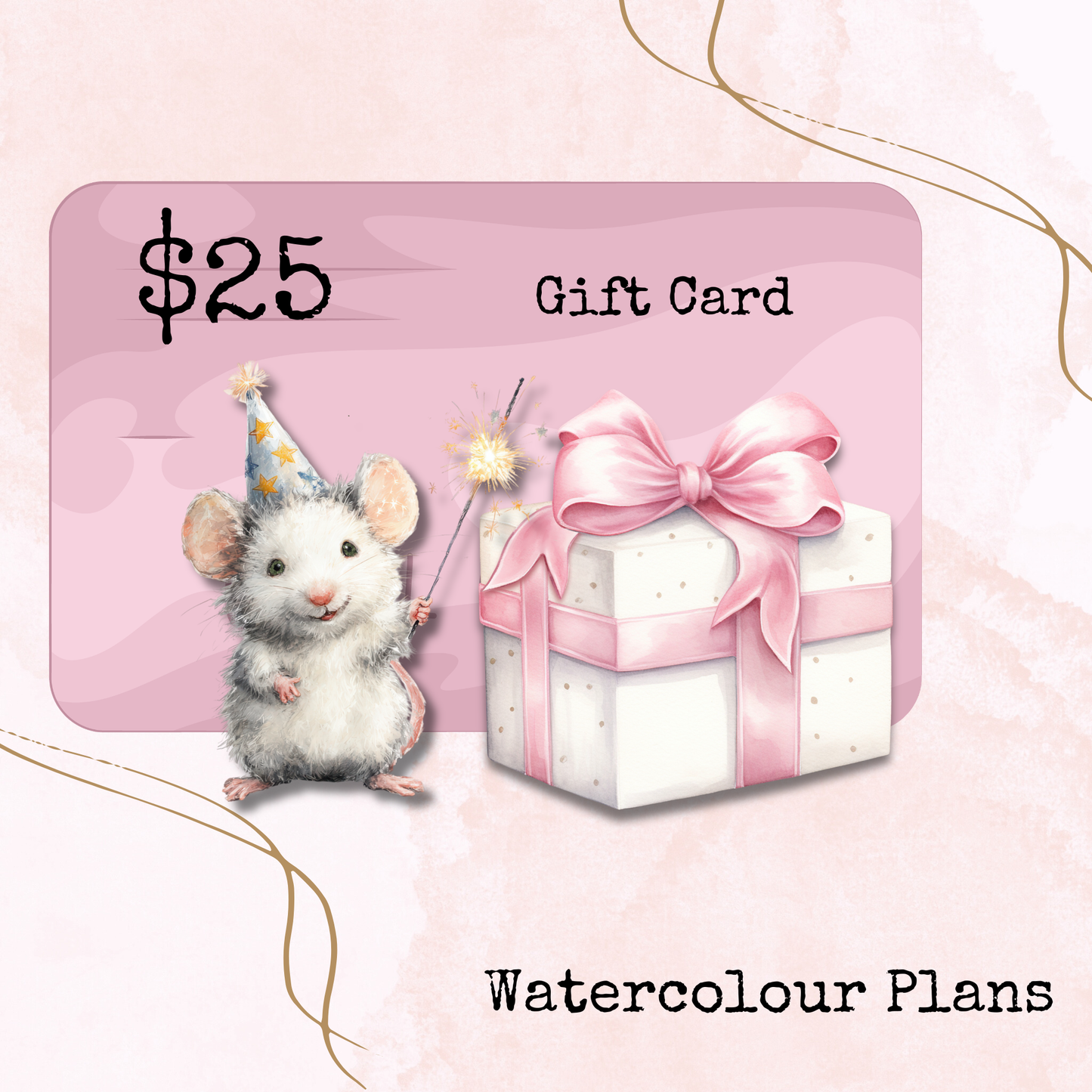 Gift Cards - Watercolour Plans