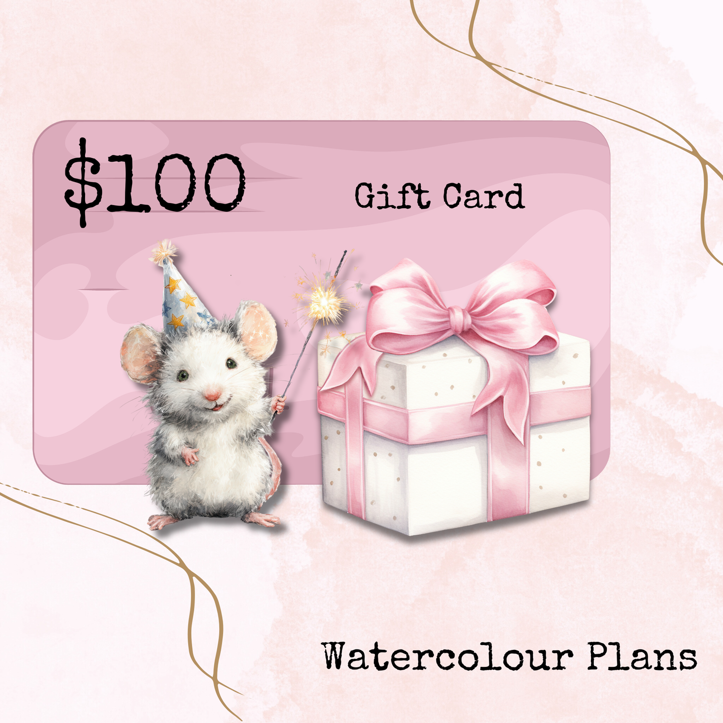 Gift Cards - Watercolour Plans