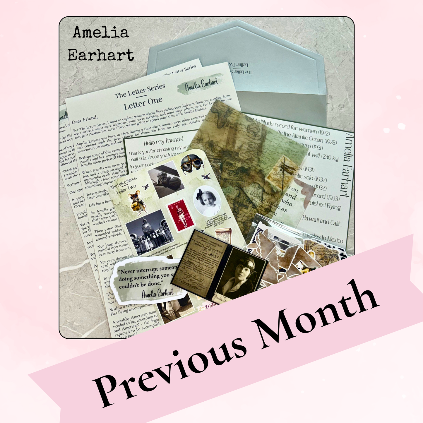 The Letter Series - Letter Four - Featured Woman to be Revealed - Monthly Subscription