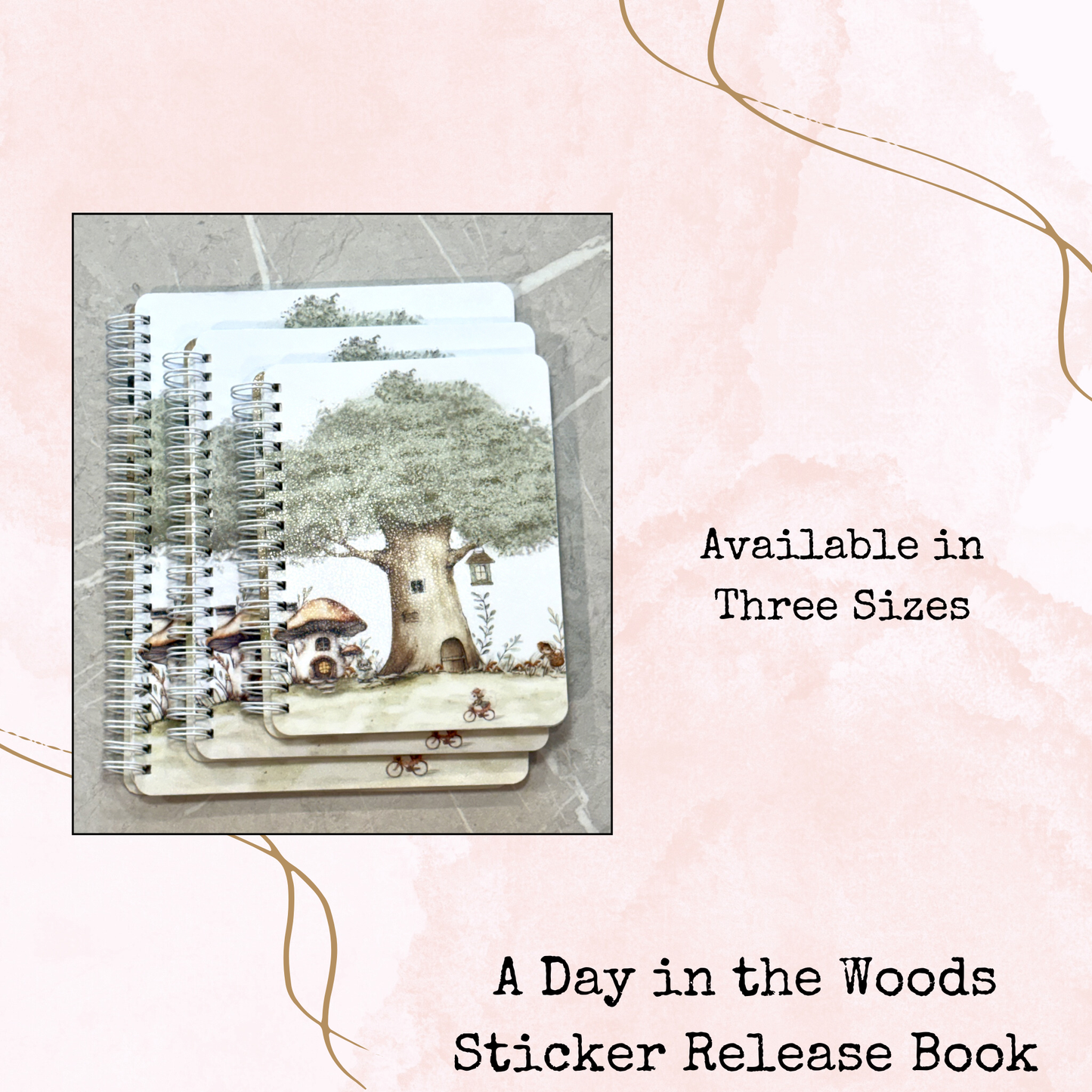 A Day in the Woods - Sticker Release Book - Planner and Journal Accessory - Stationery - Watercolour