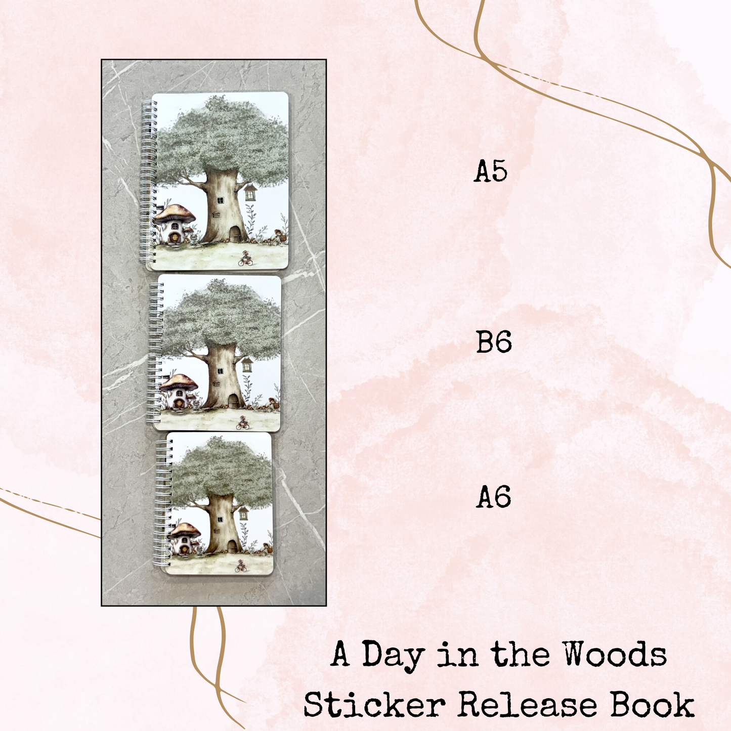 A Day in the Woods - Sticker Release Book - Planner and Journal Accessory - Stationery - Watercolour