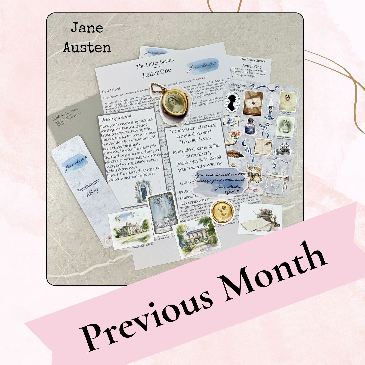 The Letter Series - Letter Three - Marie Curie - Monthly Subscription
