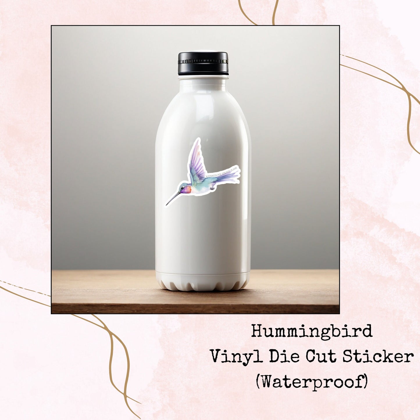 Hummingbird - Vinyl Die Cut - Waterproof Stickers