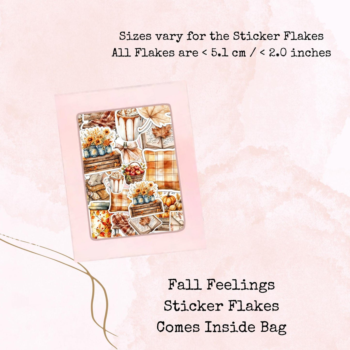 Fall Feelings - Sticker Flakes - Stationery - Watercolour