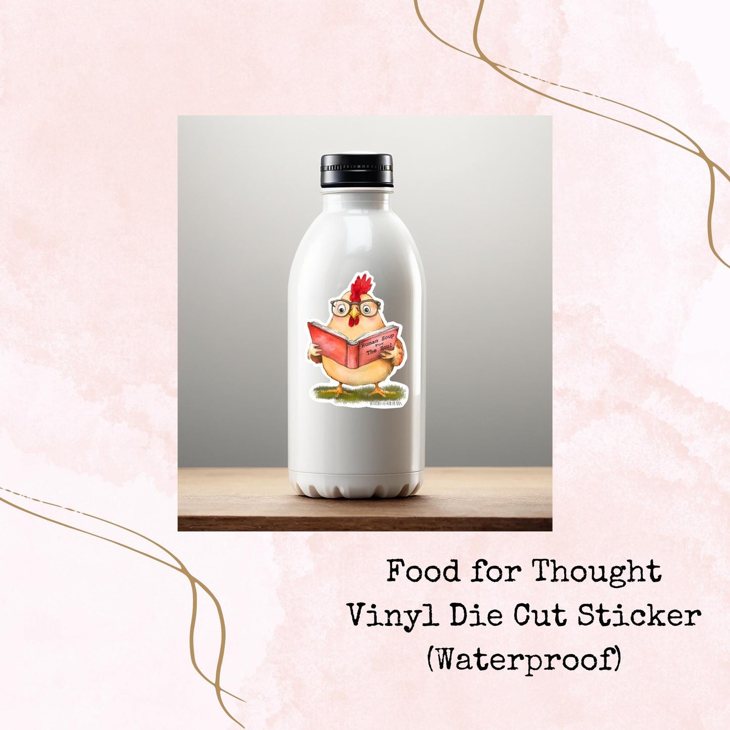 Food for Thought - Vinyl Die Cut - Waterproof Stickers