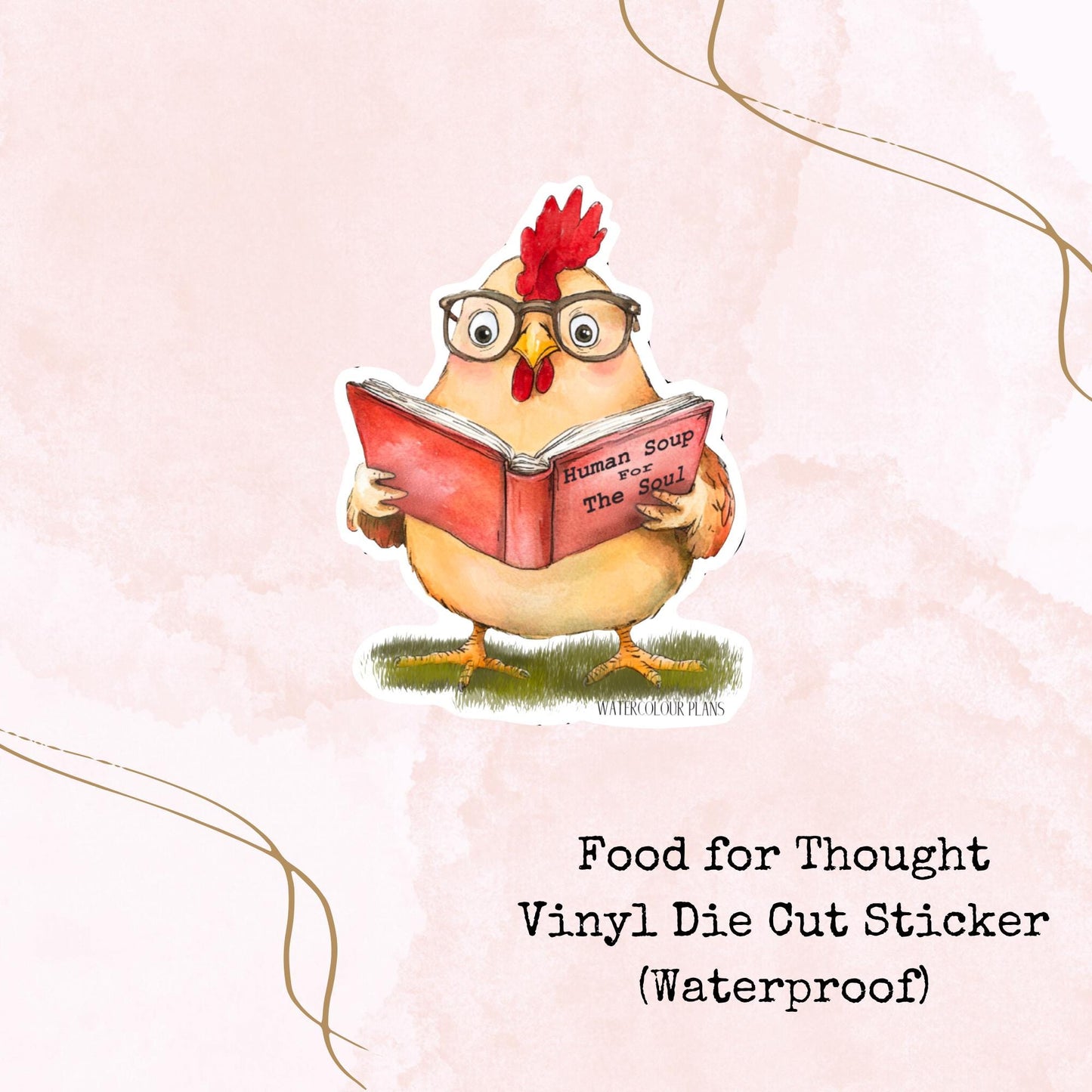 Food for Thought - Vinyl Die Cut - Waterproof Stickers