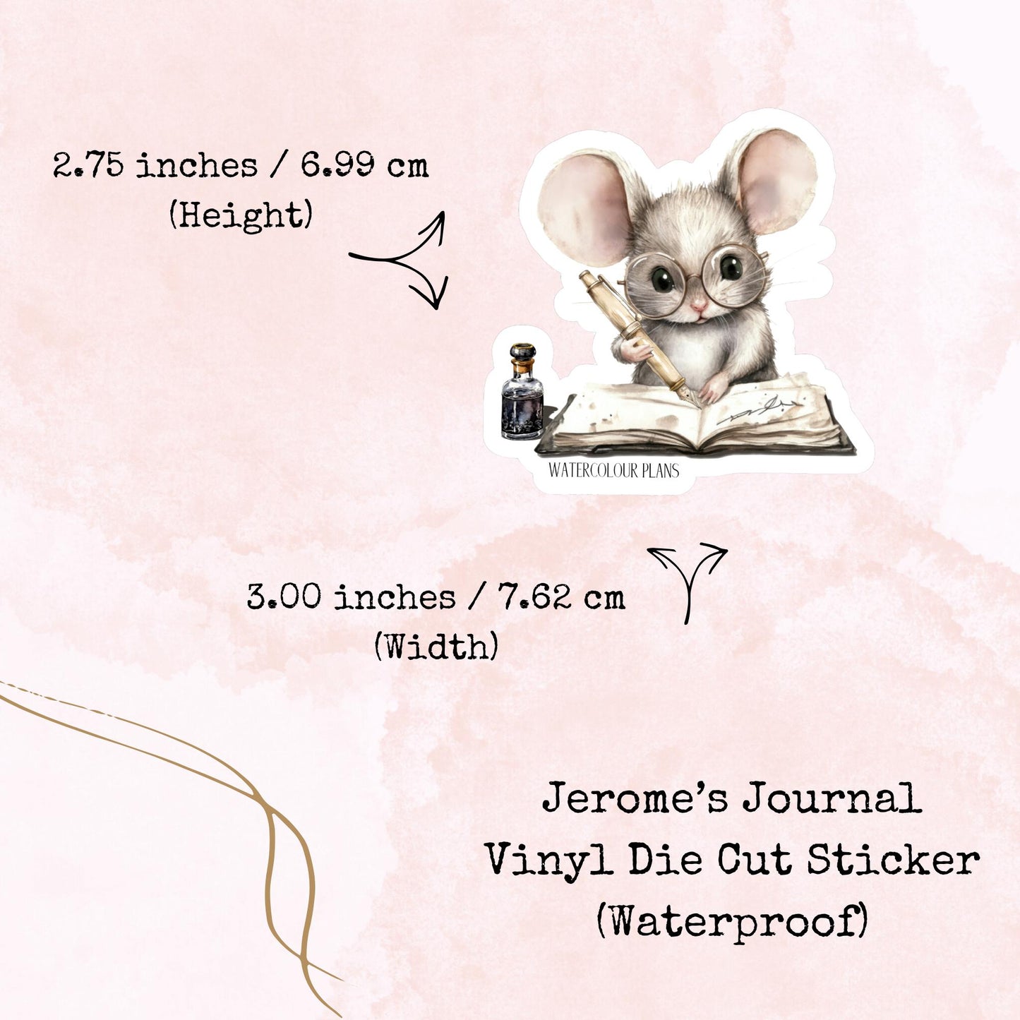 Jerome's Journal - Vinyl Die Cut - Waterproof Sticker