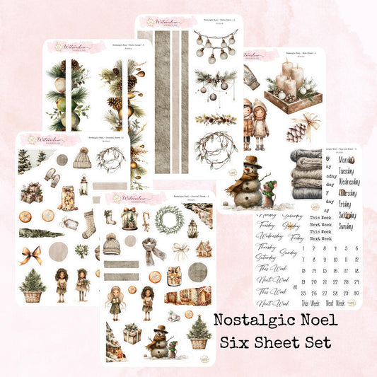 Nostalgic Noel - Christmas Deco - Planner and Journal Stickers - Stationery - Watercolour