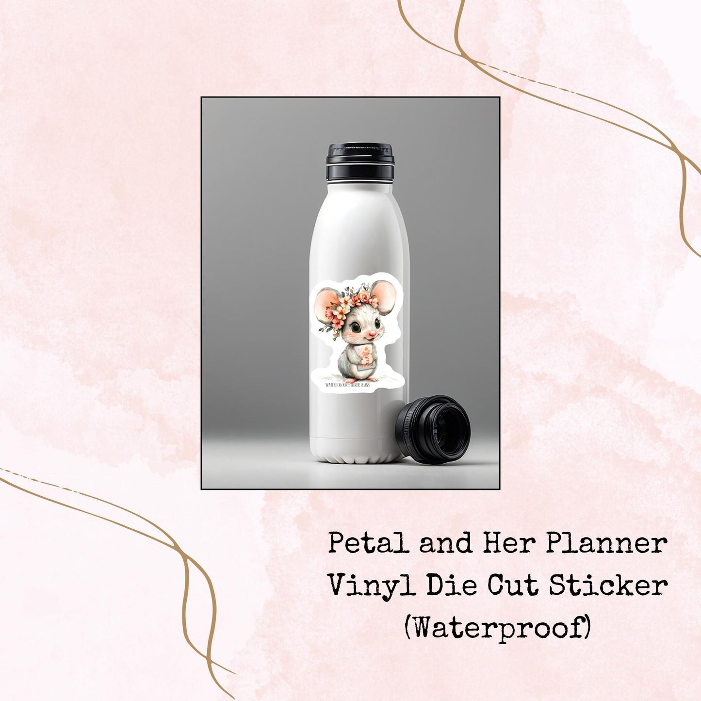 Petal and her Planner - Vinyl Die Cut - Waterproof Stickers