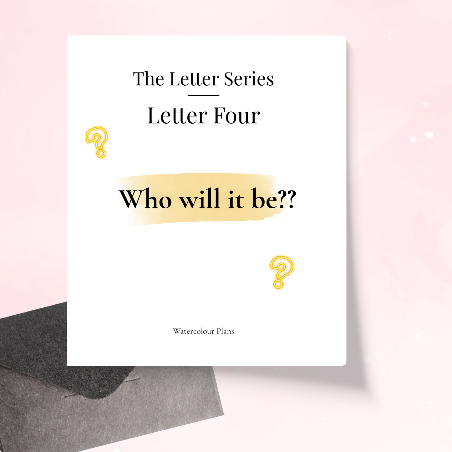 The Letter Series - Letter Four - Featured Woman to be Revealed - Monthly Subscription
